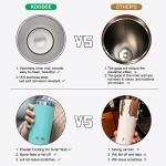 Koodee 12 oz Purple Skinny Tumbler with Straw