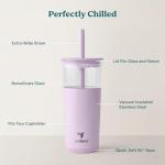 Aspen 20 oz Insulated Tumbler with Lid - Lilac Bud