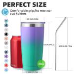 20oz Insulated Stainless Steel Tumbler 4-Pack
