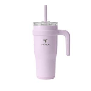 24 oz Stainless Steel Tumbler with Handle - Lilac Bud