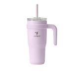 24 oz Stainless Steel Tumbler with Handle - Lilac Bud