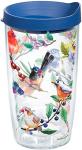 Watercolor Songbirds Insulated Tumbler Cup, 16oz