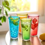 Abby Alaska 24-Ounce Insulated Plastic Tumblers Set