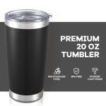 Orebigo 20 oz Insulated Stainless Steel Tumbler - Black