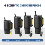 Frost Buddy 40 oz Insulated Tumbler with Straw