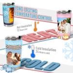 Custom Photo Insulated Coffee Tumbler - 20oz