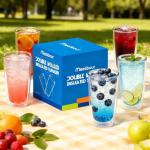 16 oz Unbreakable Double-Walled Insulated Tumblers - Set of 4