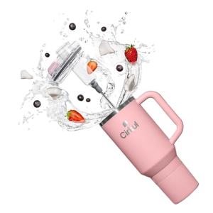 Blush 40oz Stainless Steel Tumbler with Handle