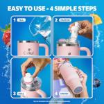 Blush 40oz Stainless Steel Tumbler with Handle