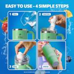 Cirkul 40oz Eucalyptus Insulated Tumbler with Handle