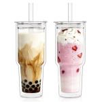 KEMORELA 28 oz Double Wall Insulated Tumblers Set