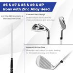 GYMAX Men’s Complete 12/14 Piece Golf Club Set