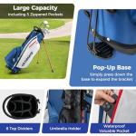 GYMAX Men’s Complete 12/14 Piece Golf Club Set