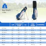 GYMAX Men’s Complete 12/14 Piece Golf Club Set