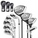 LOHOM Men's 9-Piece Right-Handed Golf Club Set