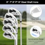 LOHOM Men's 9-Piece Right-Handed Golf Club Set