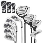 LOHOM Men's 9-Piece Right-Handed Golf Club Set