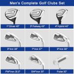 LOHOM Men's 9-Piece Right-Handed Golf Club Set