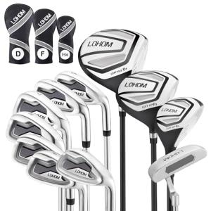 LOHOM Men's 11-Piece Right-Handed Golf Club Set