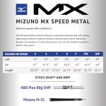 Mizuno MX Speed Metal Irons Set - 7 Pieces