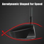 MAZEL Right-Handed Titanium Golf Driver 10.5°