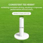 FINGER TEN Golf Rubber Tees 5 Pack