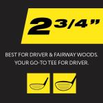 PrideSports PTS 100 Count Wood Golf Tees