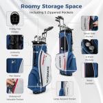 Tangkula Complete Men's Golf Club Set - 9/12 Pieces