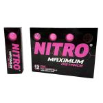 Nitro Long Distance Golf Balls, 12-Pack - Hot Pink