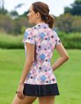 Women’s V Neck Moisture-Wicking Golf Polo Shirt