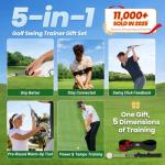 FODESAN Portable Golf Swing Trainer for Right-Handed Players