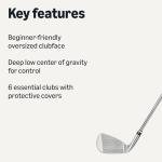 Amazon Basics Golf Club Set with 6 Clubs