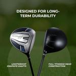 Lightweight Titanium Driver Golf Club with Headcover