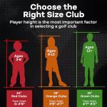 PGA TOUR 3-Piece Left-Handed Junior Golf Set