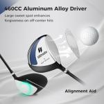 Tangkula 460CC Men's Golf Driver for Beginners