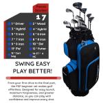 PGF Men's 17-Piece Complete Golf Club Set