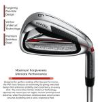 PGF Men's 17-Piece Complete Golf Club Set