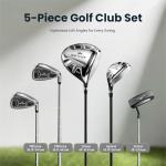 Men's 6-Piece Golf Club Set with Stand Bag