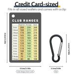 Jemzio Golf Club Range Chart Card & Clip