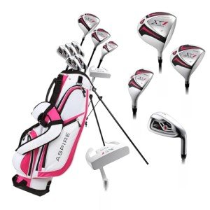 Aspire X1 Women's Lightweight Golf Club Set - Pink