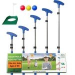 Adjustable Kids Golf Putter with Balls and Cup