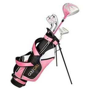 Junior Girls Golf Set V3 - Pink Clubs & Bag