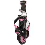 Junior Girls Golf Set V3 - Pink Clubs & Bag