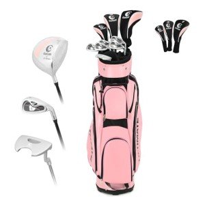 Women's 9-Piece Complete Golf Club Set - Pink