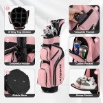 Women's 9-Piece Complete Golf Club Set - Pink