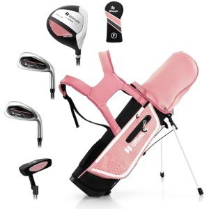 GYMAX Kids Golf Club Set for Ages 5-7