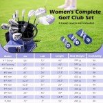 Goplus Women's 11-Piece Golf Club Set - Purple
