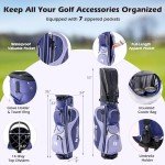 Goplus Women's 11-Piece Golf Club Set - Purple