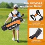 Kids Golf Club Set with Stand Bag - Yellow
