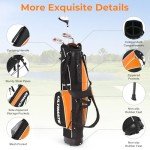 Kids Golf Club Set with Stand Bag - Yellow